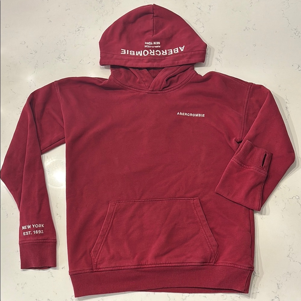 Abercrombie Kids Burgundy Hoodie